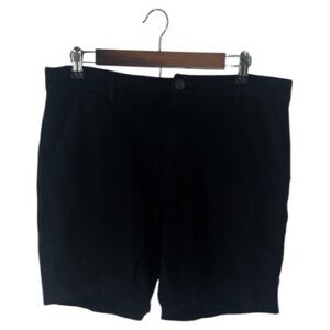 True Classic Mens Black Shorts Rayon Golf Summer Work Casual Size 33